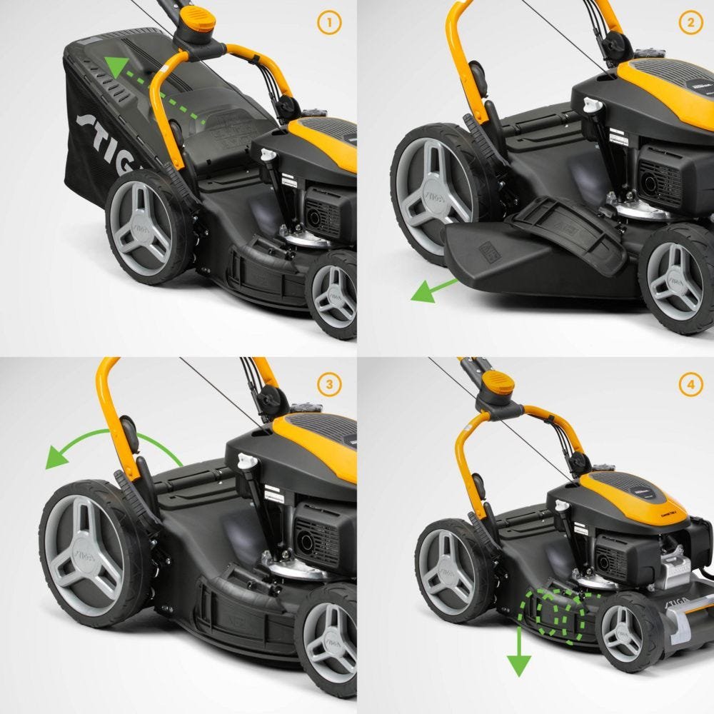 STIGA Combi 748 V Benzin-Rasenmäher – Rasenmäher Ansicht 5