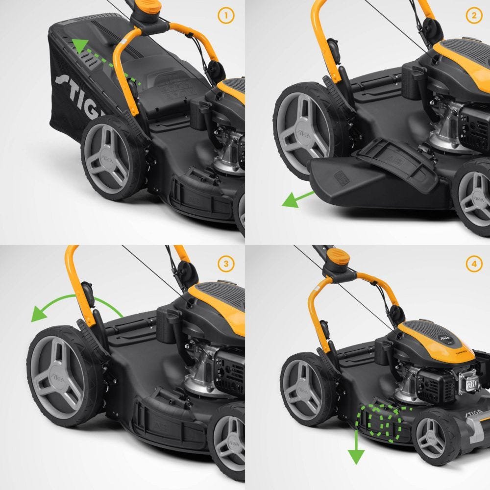 STIGA Combi 753 S Benzin-Rasenmäher – Rasenmäher Ansicht 3