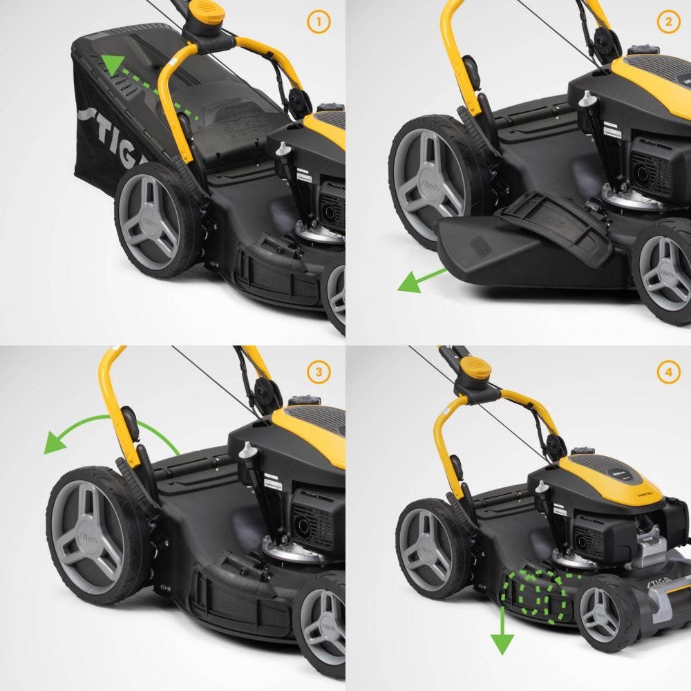 STIGA Combi 753 V Benzin-Rasenmäher – Rasenmäher Ansicht 5